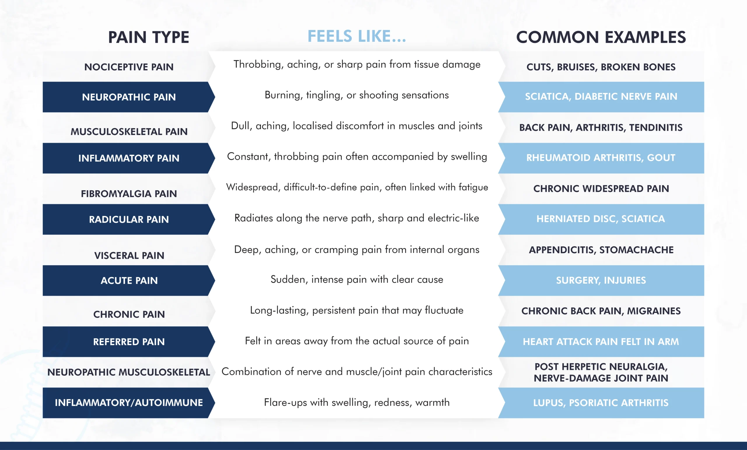 Different Types of Pain a Specialist Can Diagnose